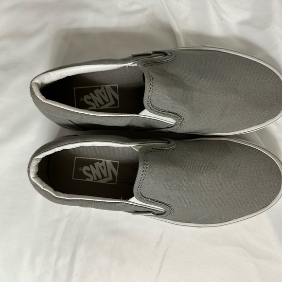 Vans classic slip on sneaker unisex men 5.5 women 7.0 light gray - Picture 6 of 7